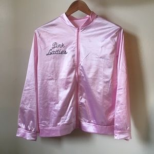 Pink ladies thin satin-y jacket